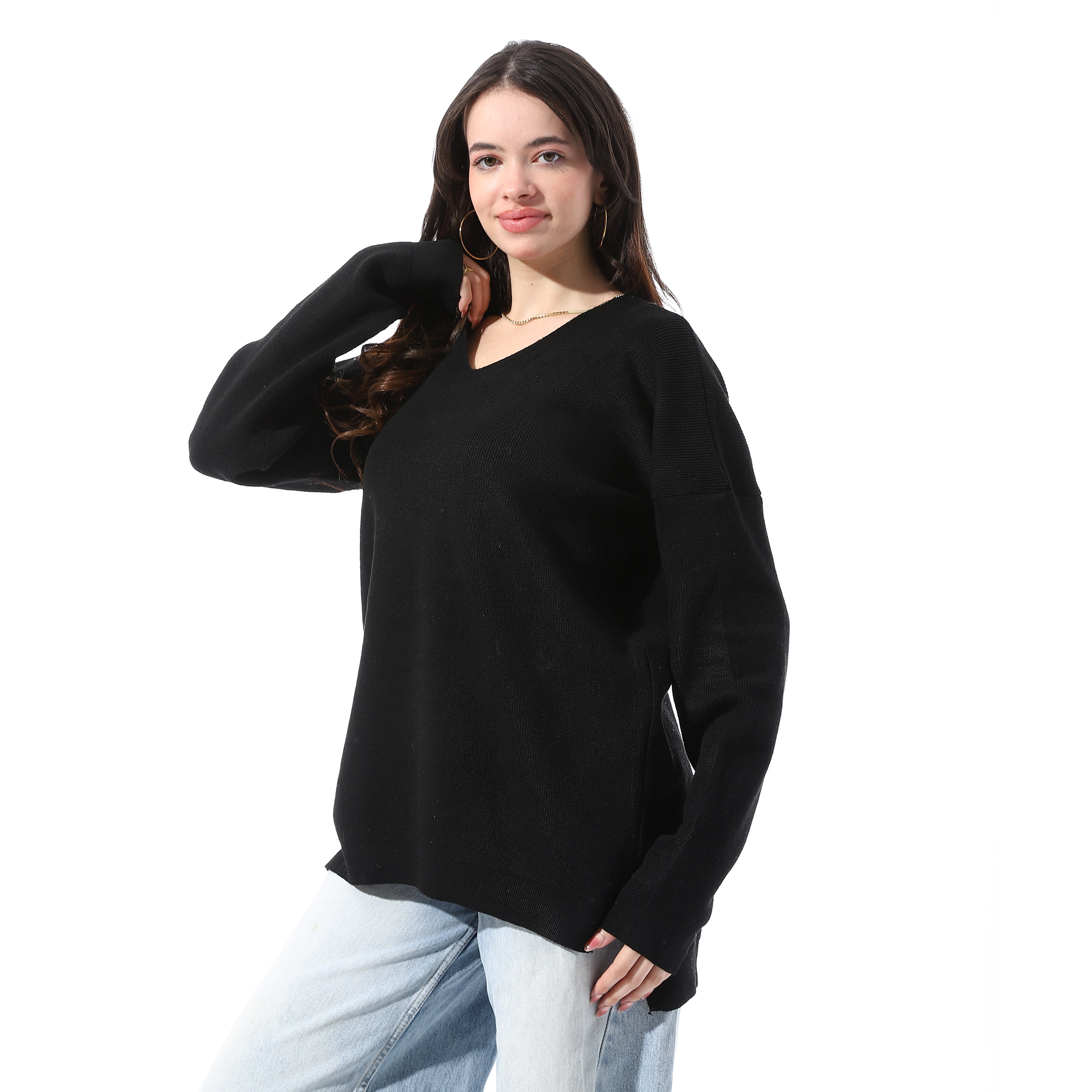 Dropped_Shoulders_Relaxed_Fit_Pullover_-_Black