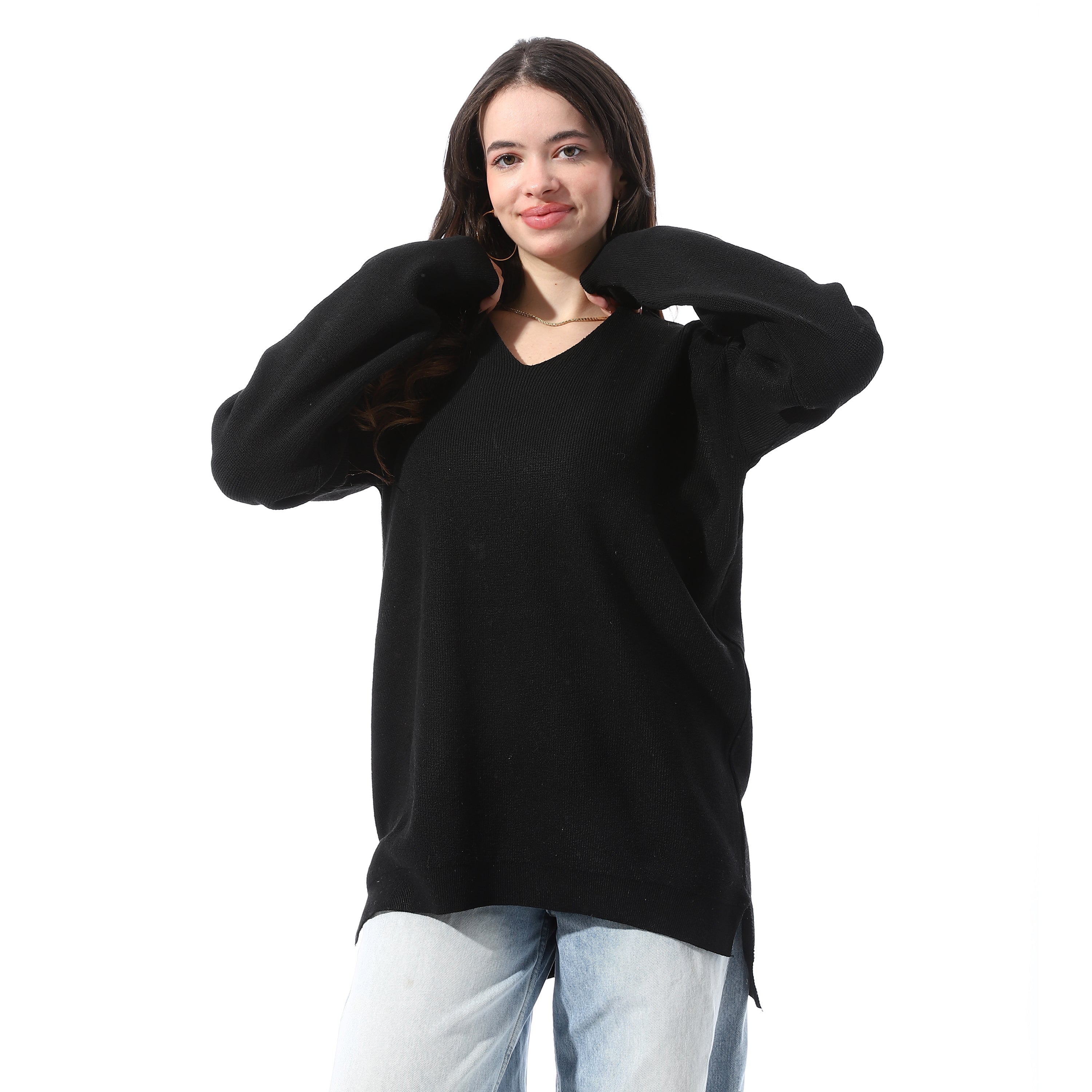 Dropped_Shoulders_Relaxed_Fit_Pullover_-_Black