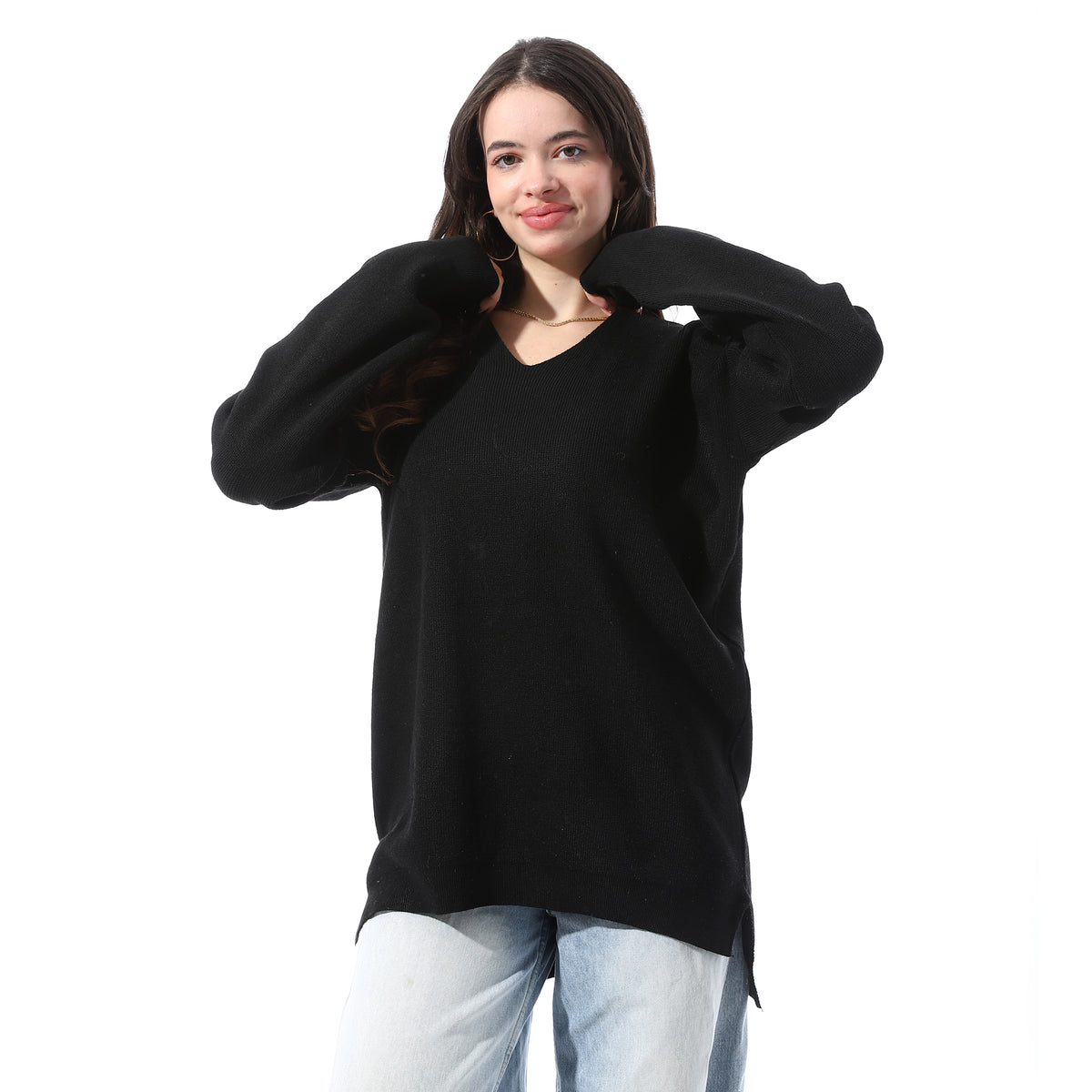 Dropped_Shoulders_Relaxed_Fit_Pullover_-_Black