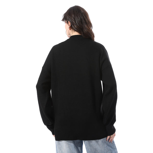 Basic_Round_Neck_Slip_On_Pullover_-_Black