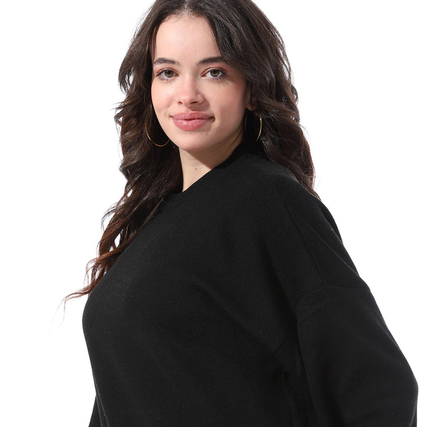 Basic_Round_Neck_Slip_On_Pullover_-_Black