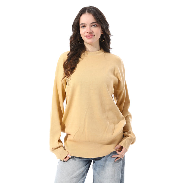 Basic_Round_Neck_Slip_On_Pullover_-_Yellow