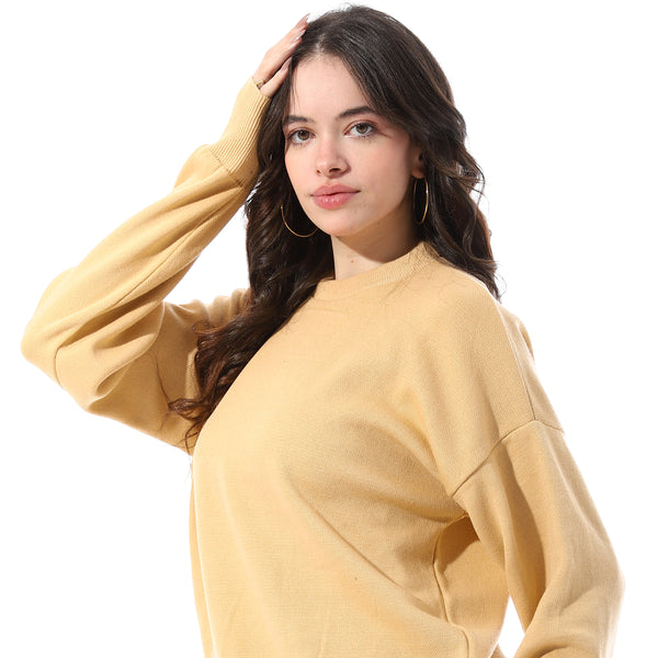 Basic_Round_Neck_Slip_On_Pullover_-_Yellow