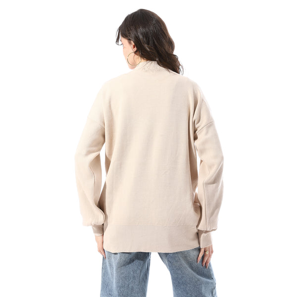 Basic_Round_Neck_Slip_On_Pullover_-_Beige