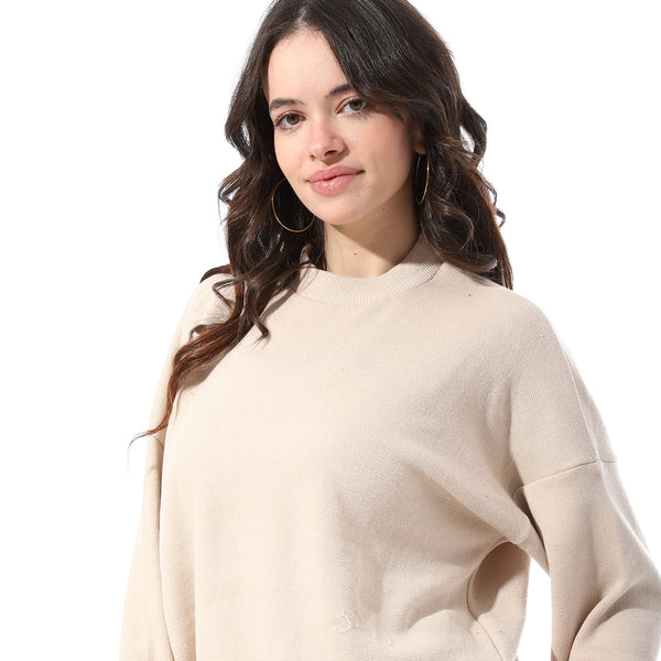 Basic_Round_Neck_Slip_On_Pullover_-_Beige