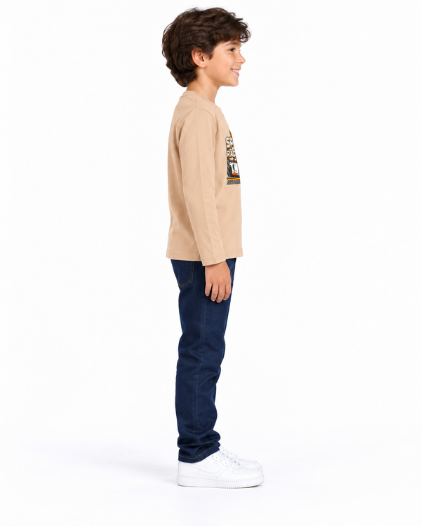 Slip_On_Boys_Regular_Fit_Printed_T-Shirt_-_Beige