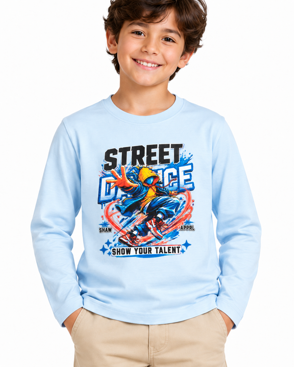 Boys Standard Fit Comfy T-Shirt - Baby Blue