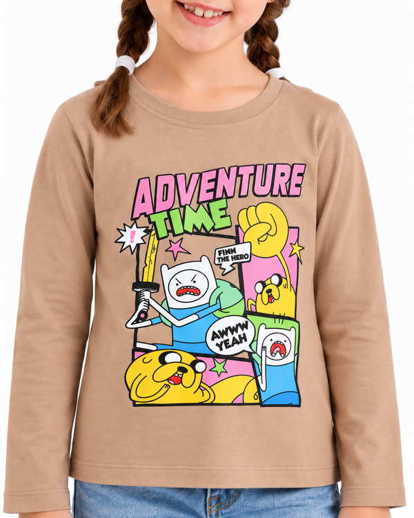 Cotton_Girls_Slip_On_T-Shirt_-_Beige