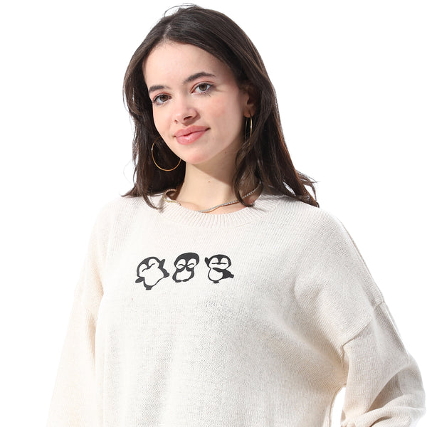 Round_Neck_Slip_On_Knit_Pullover_-_Off_White