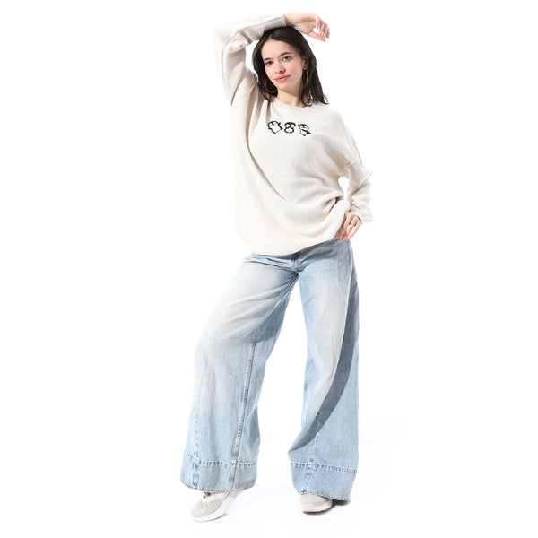 Round_Neck_Slip_On_Knit_Pullover_-_Off_White