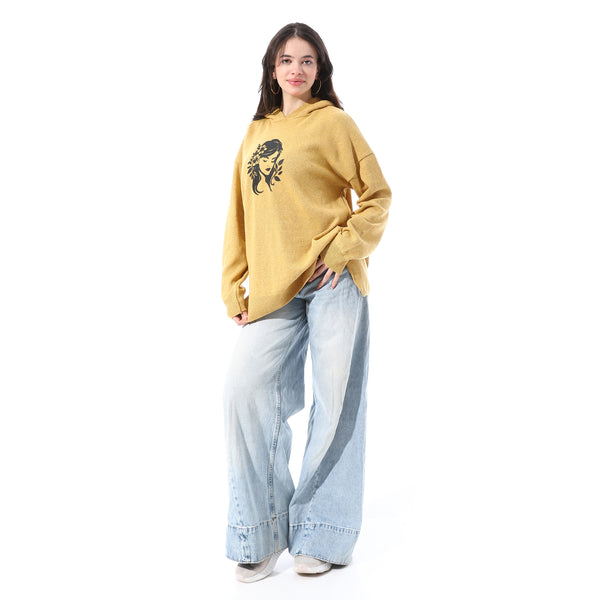 Hooded_Patterned_Slip_On_Pullover_-_Mustard