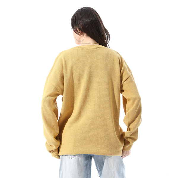 Loose_Fit_Kniited_Slip_On_Pullover_-_Mustard