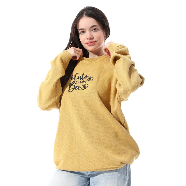 Loose_Fit_Kniited_Slip_On_Pullover_-_Mustard