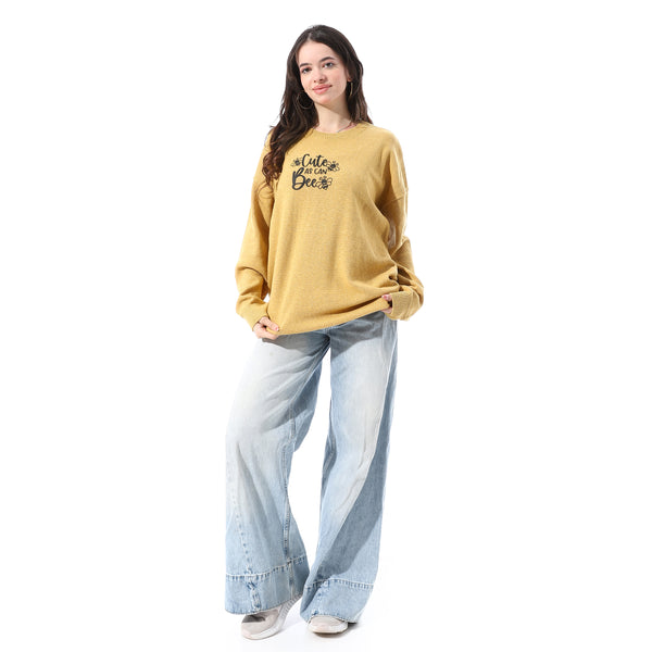 Loose_Fit_Kniited_Slip_On_Pullover_-_Mustard
