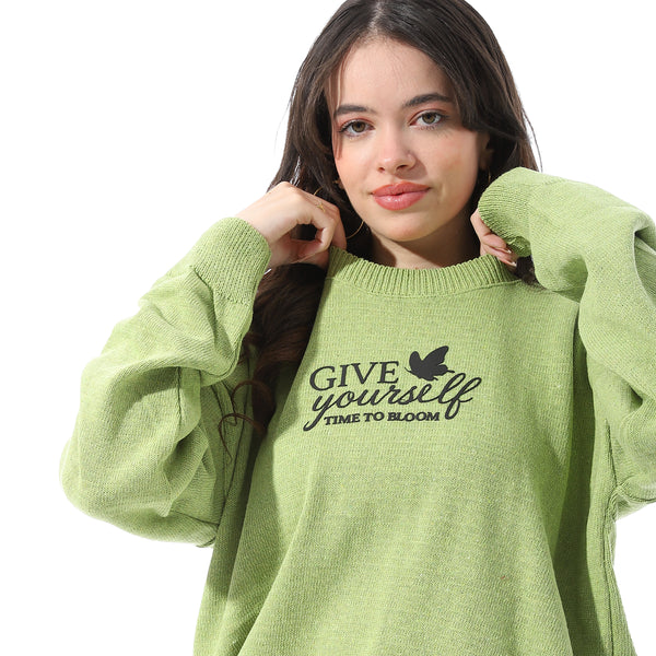 Ribbed_Neck_&_Cuffs_Relaxed_Fit_Pullover_-_Green