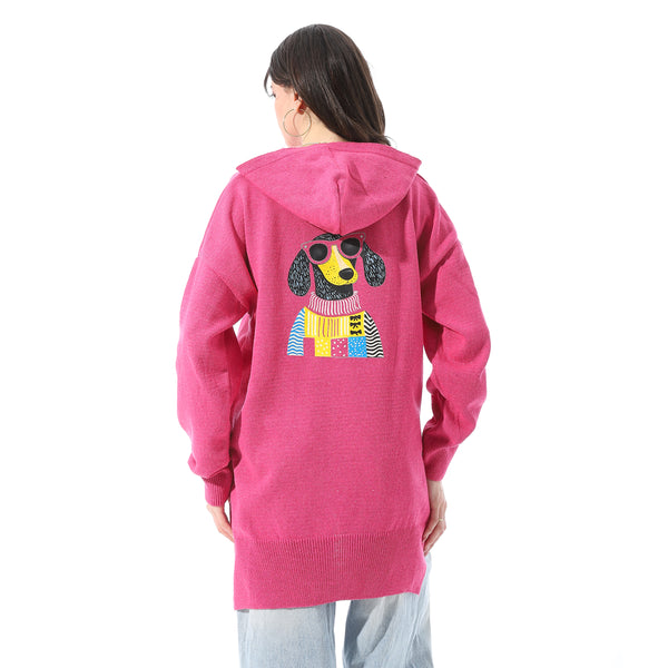 High_Low_Slip_On_Hooded_Pullover_-_Pink