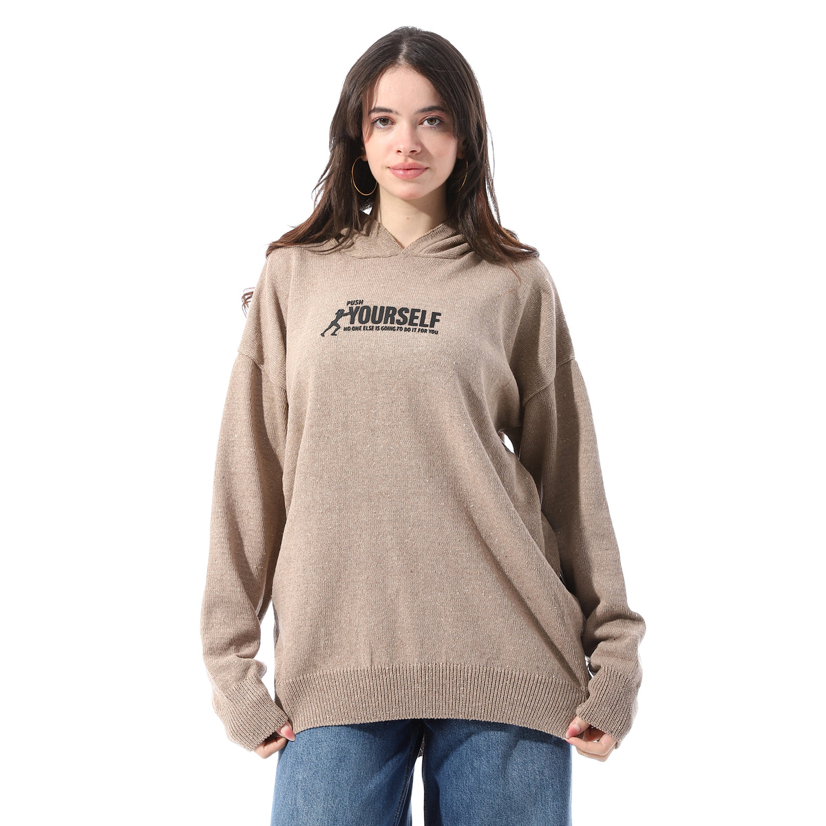 High_Low_Slip_On_Hooded_Pullover_-_Beige