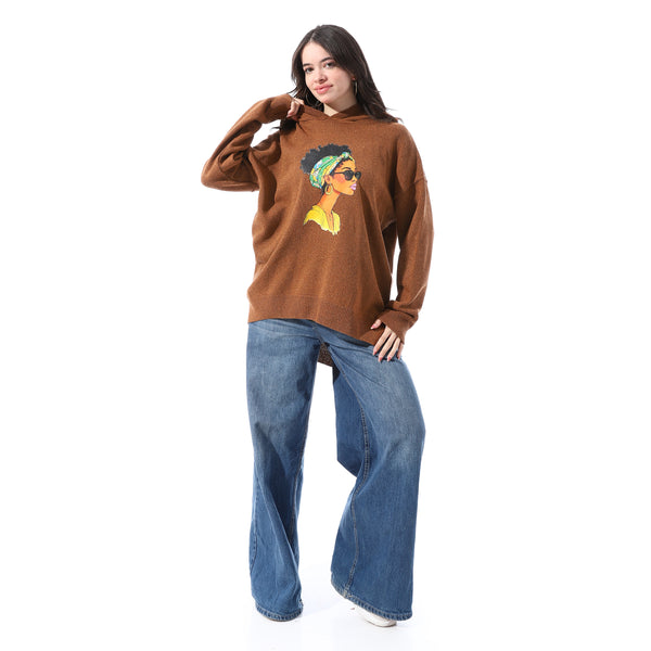 Loose_Fit_Pullover_With_Chest_Pattern_-_Brown