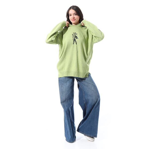 Loose_Fit_Pullover_With_Chest_Pattern_-_Green