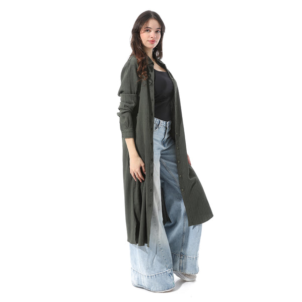 Full_Buttoned_Textured_Long_Shirt_-_Olive