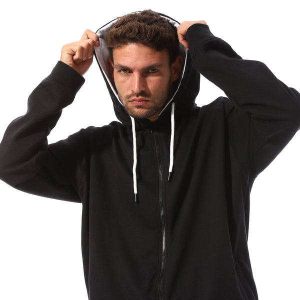 Basic_Men's_Sweatshirt_&_Pants_Comfy_Set_-_Black