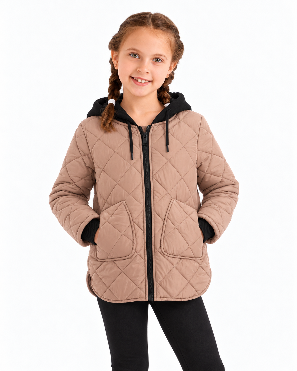 Diamond-quilted_Girls_Hooded_Jacket_-_Dark_Beige