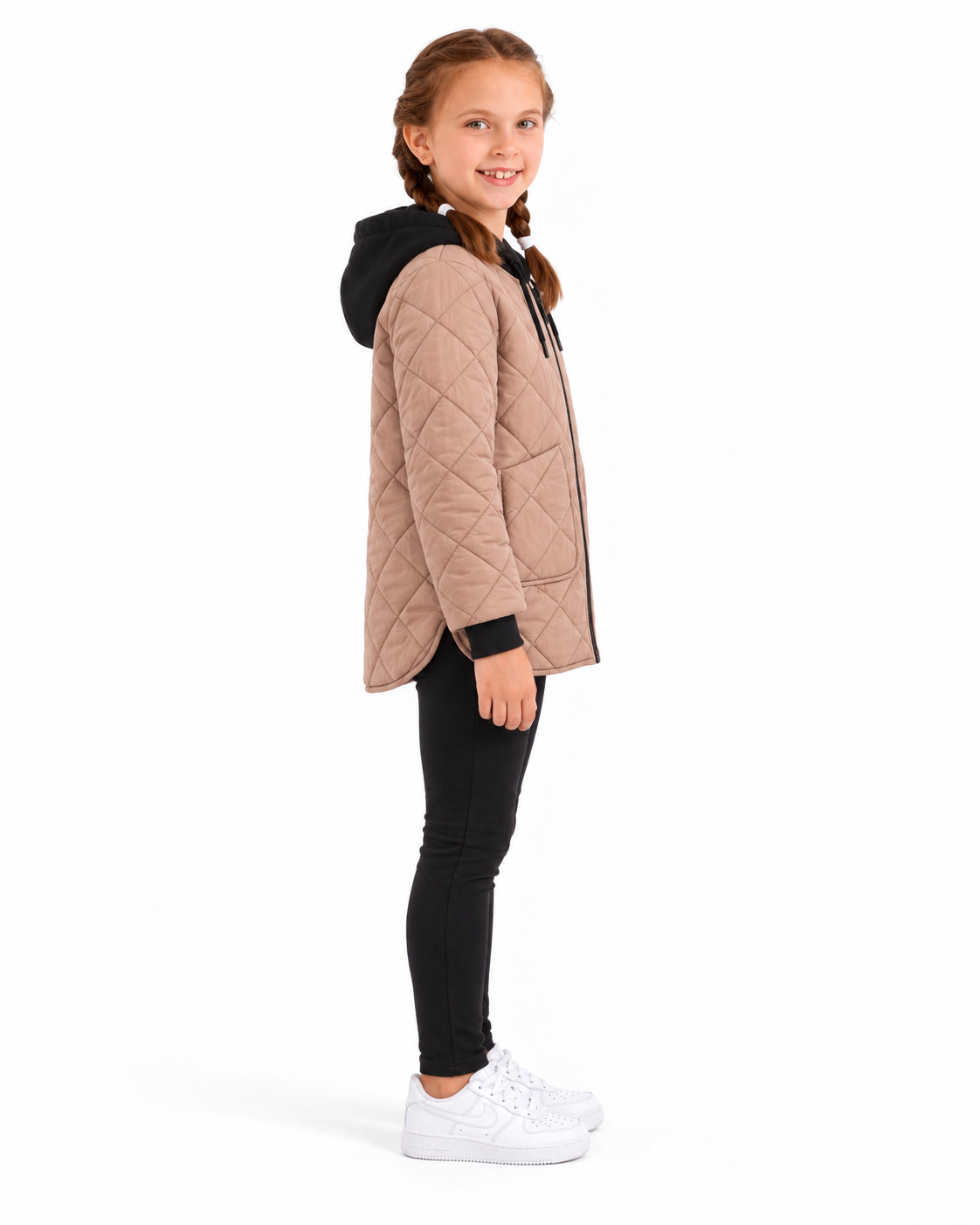 Diamond-quilted_Girls_Hooded_Jacket_-_Dark_Beige