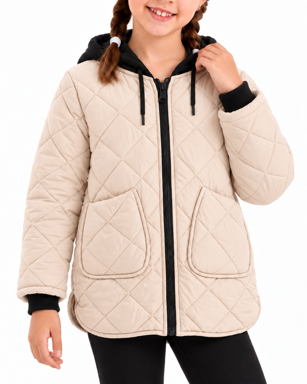 Diamond-quilted_Girls_Hooded_Jacket_-_Light_Beige