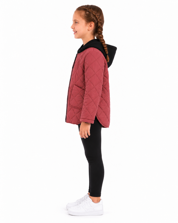 Diamond-quilted_Girls_Hooded_Jacket_-_Dark_Red