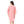 Printed Short Sleeves Oversized Sleepshirt - Light Rose