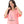 Printed Short Sleeves Oversized Sleepshirt - Light Rose