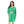 Printed Short Sleeves Oversized Sleepshirt - Green