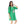 Printed Short Sleeves Oversized Sleepshirt - Green