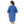 Printed Short Sleeves Oversized Sleepshirt - Blue