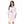 Printed Short Sleeves Oversized Sleepshirt - White