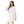 Printed Short Sleeves Oversized Sleepshirt - White