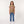 Regular Fit Slip On Printed Girls T-Shirt - Café