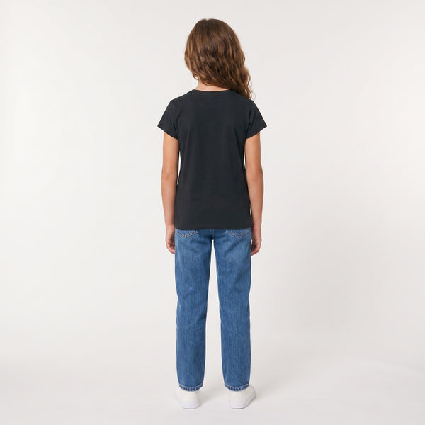 Regular Fit Slip On Printed Girls T-Shirt - Dark Grey