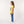 Regular Fit Slip On Printed Girls T-Shirt - Yellow