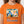 Regular Fit Slip On Printed Girls T-Shirt - Orange