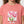Regular Fit Slip On Printed Girls T-Shirt - Coral Pink