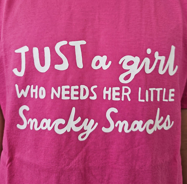 Regular Fit Slip On Printed Girls T-Shirt - Fuchsia