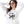 Crew Neck Printed Long Sleeves Oversized T-Shirt - White