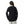 Crew Neck Printed Long Sleeves Oversized T-Shirt - Black