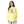 Crew Neck Printed Long Sleeves Oversized T-Shirt - Yellow
