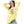 Crew Neck Printed Long Sleeves Oversized T-Shirt - Yellow