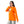Crew Neck Printed Long Sleeves Oversized T-Shirt - Orange