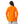 Crew Neck Printed Long Sleeves Oversized T-Shirt - Orange