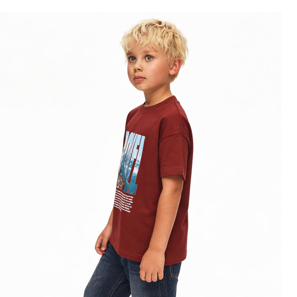 Boys_Front_Print_Round_Neck_Tee_-_Burgundy