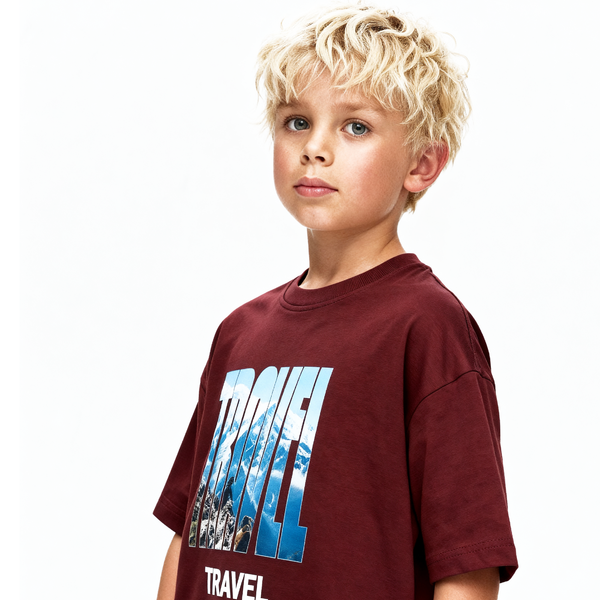 Boys_Front_Print_Round_Neck_Tee_-_Burgundy